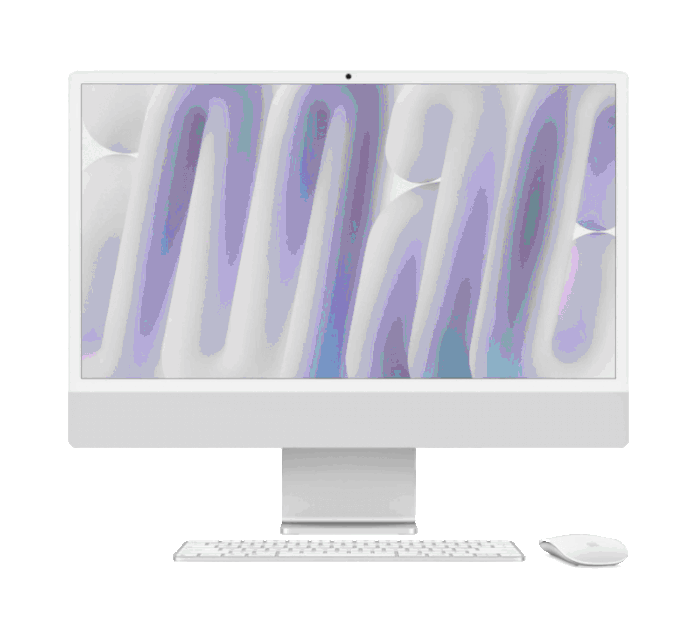 Alquiler iMac 24″ M2-M4 8GB-16GB 256GB-512GB – frontal