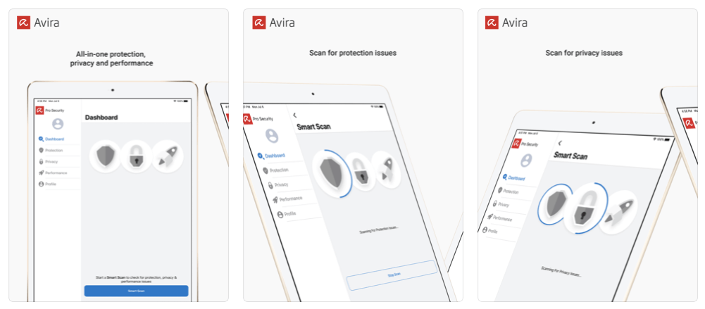 Pantallazos de app Avira