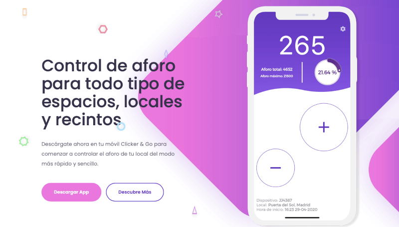 Pantallazo app Clicker & Go