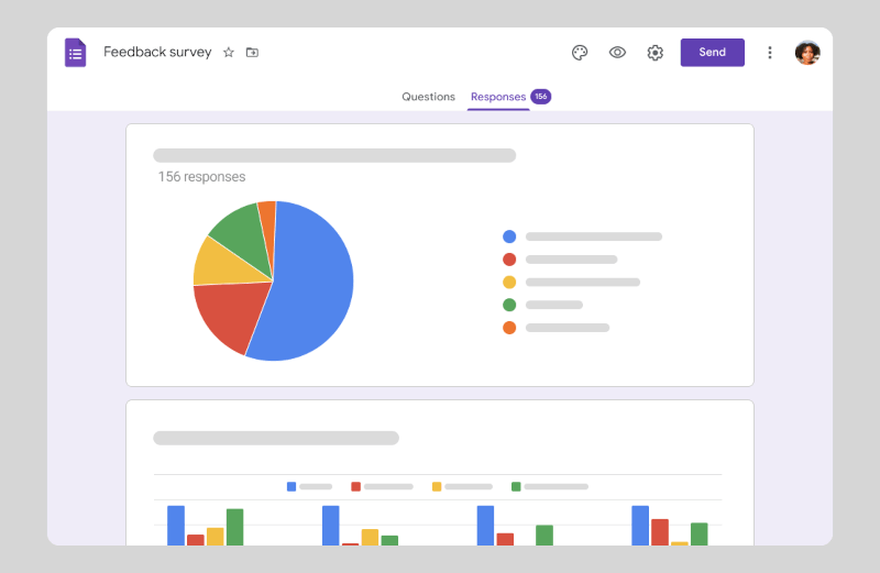 Pantallazo de Google Forms para realizar encuestas