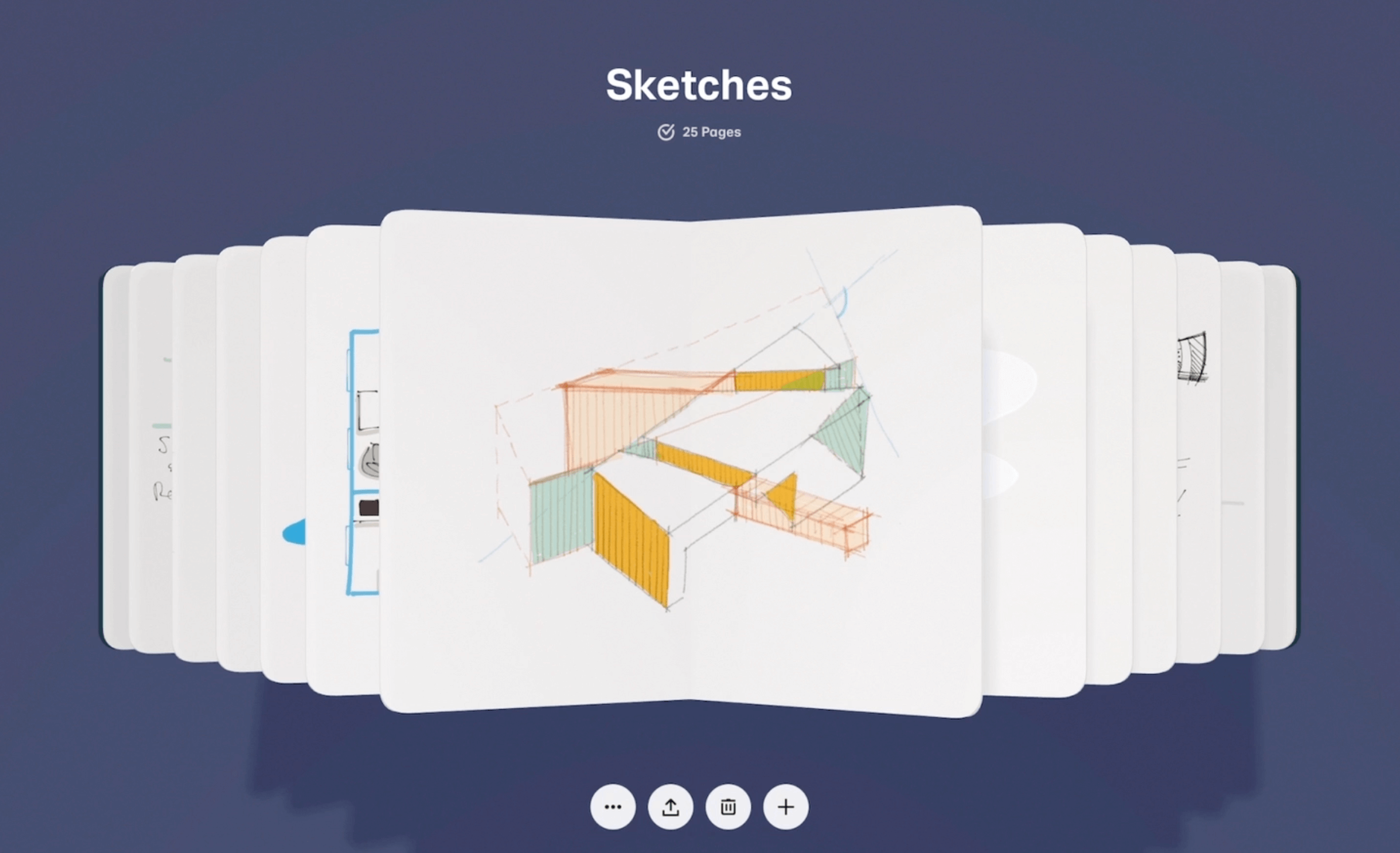 Dibujos con Apple Pencil en el app Paper