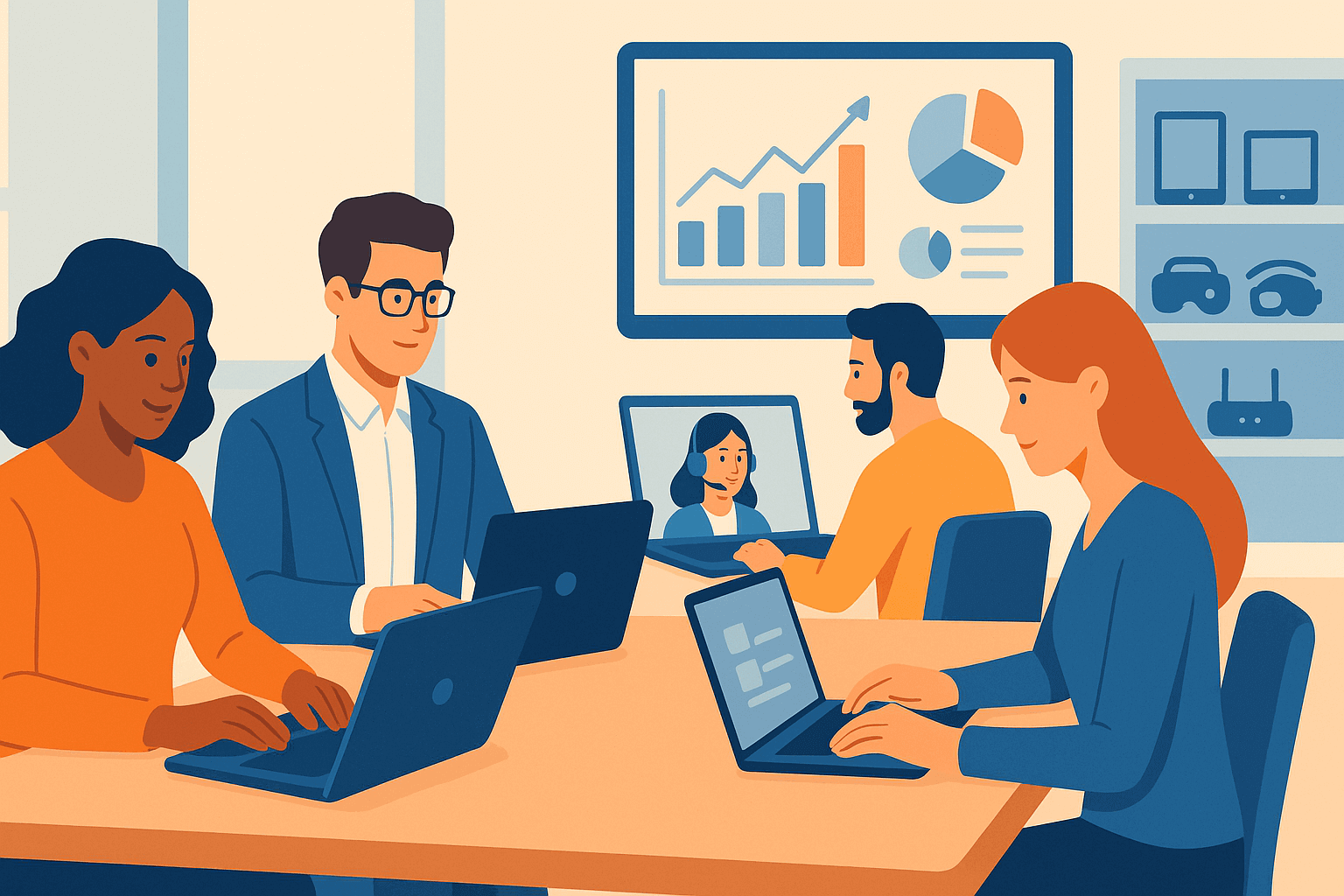 Ilustración sobre los mejores portátiles para trabajar