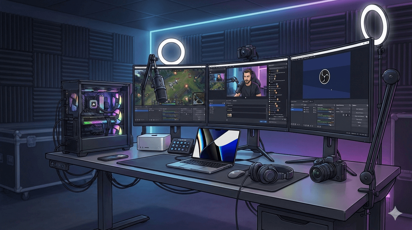 Los mejores ordenadores para hacer streaming (ilustración)