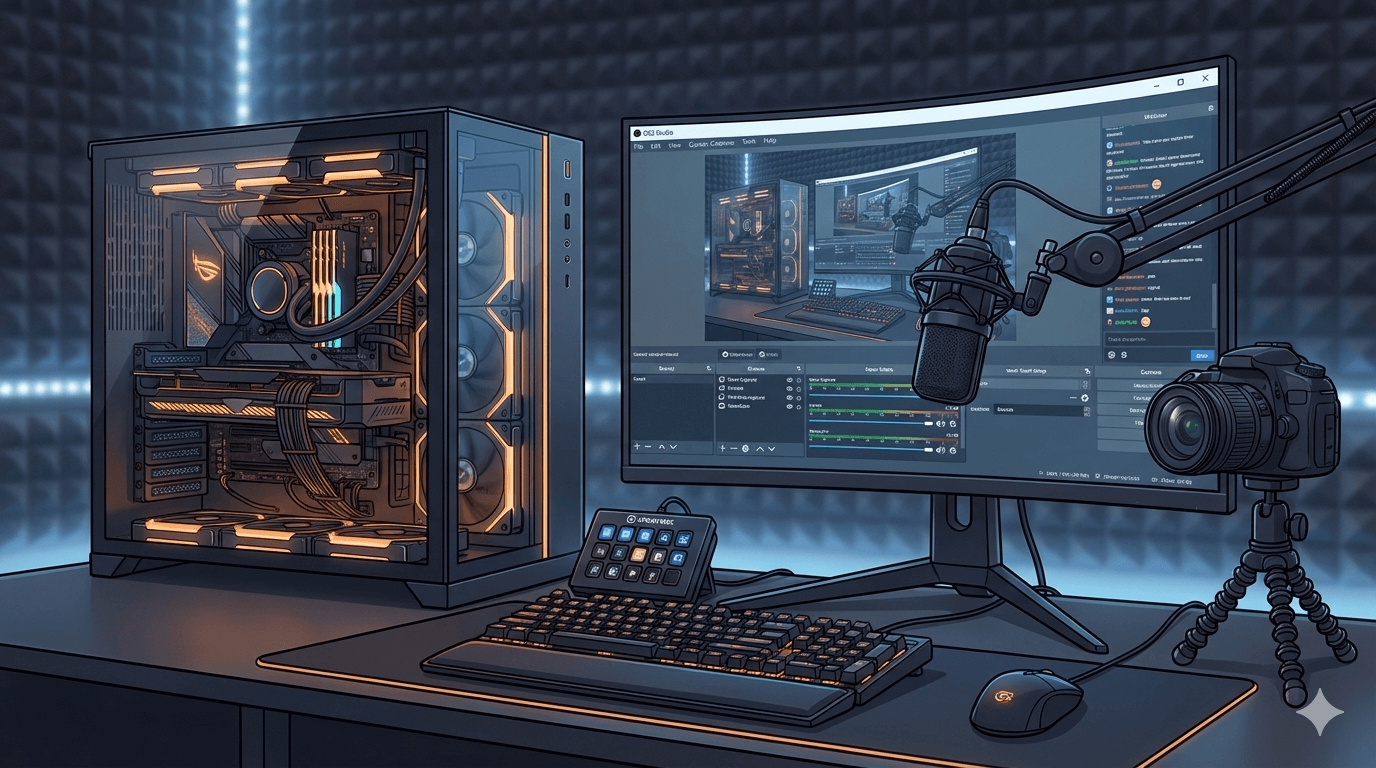 Ilustración sobre los mejores ordenadores para hacer streaming